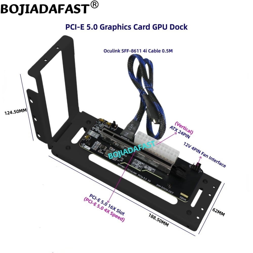 Tarjeta Adaptadora PCI-E 5.0 1 - Oculink Egpu Dock Graphics Card reseña y precio
